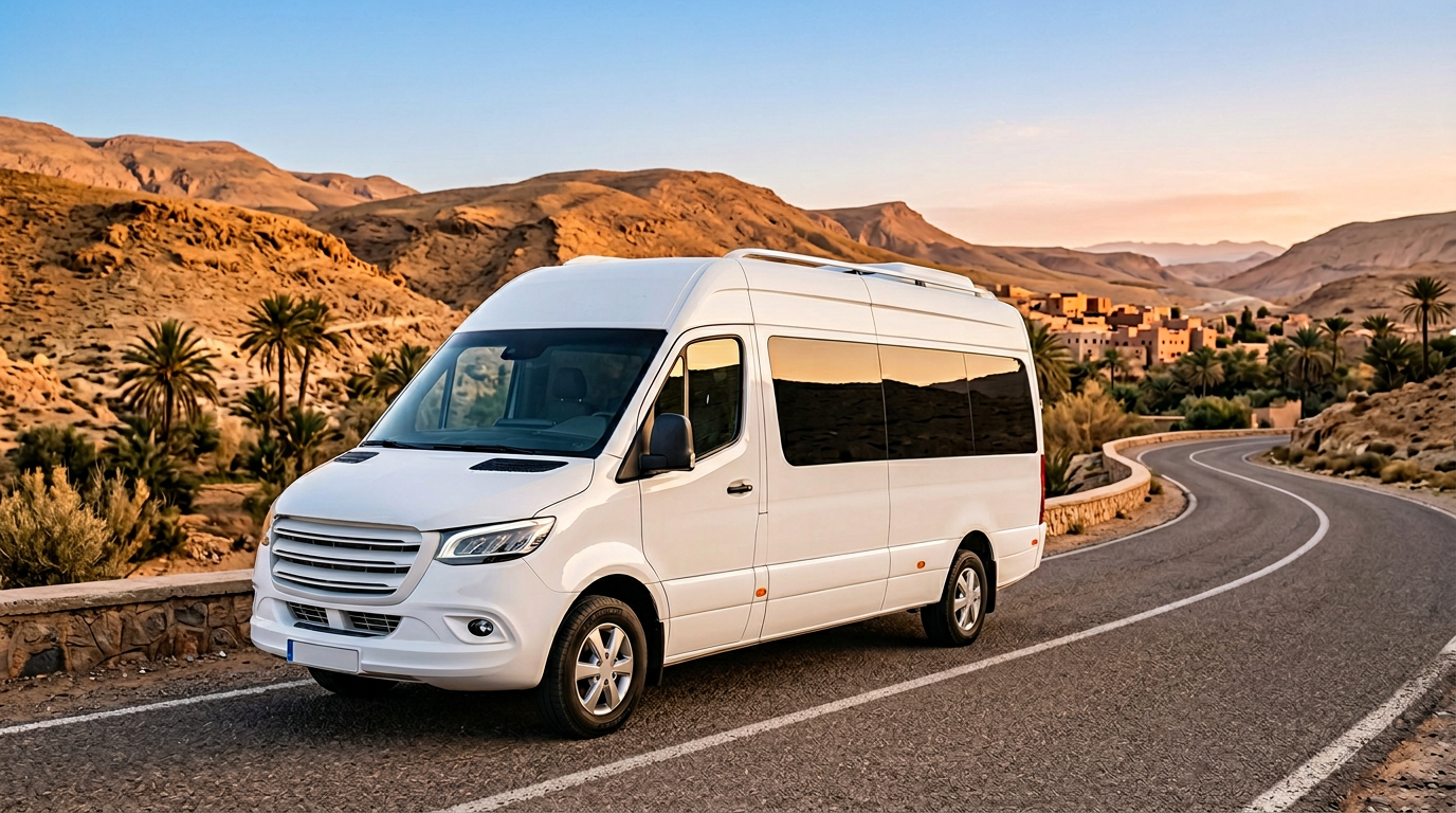 Minibus for group transfers in Morocco